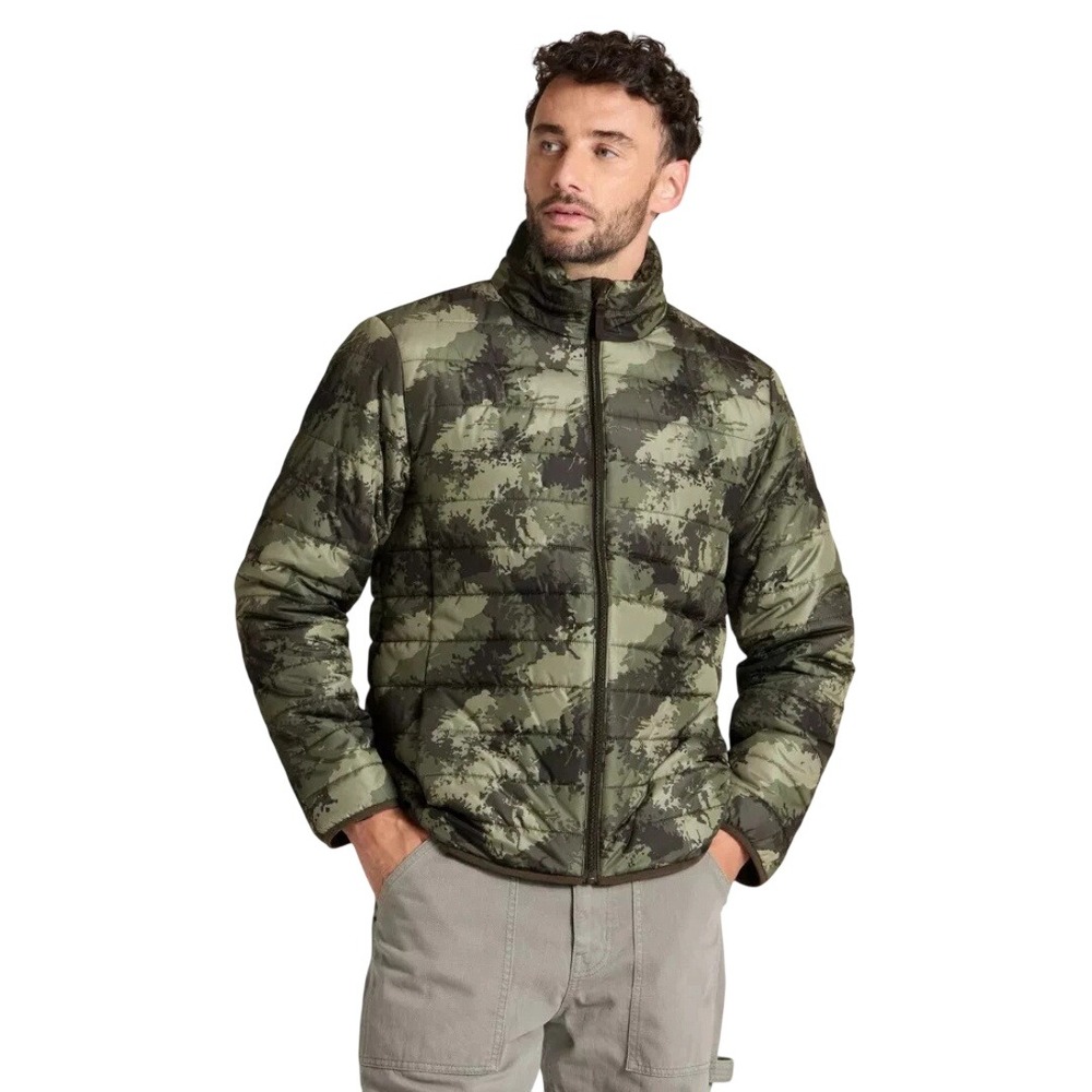 Goodfellow & Co Men's Green Camo Water Resistant Puffer Jacket Size XL